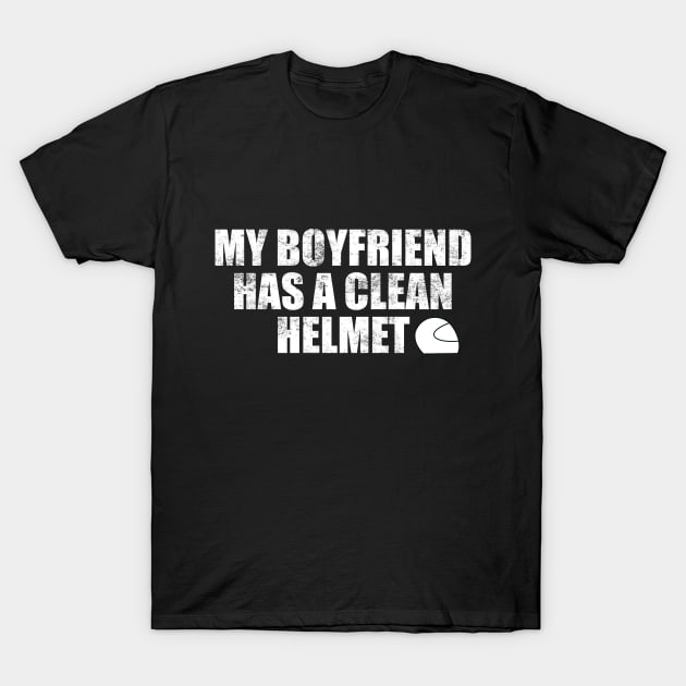 Motorbike Helmet T Shirts T-Shirt by lovelifetriumph